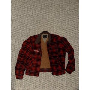 Darc Sport Wolves Club Plaid Flannel Jacket S Rare Limited 279/500